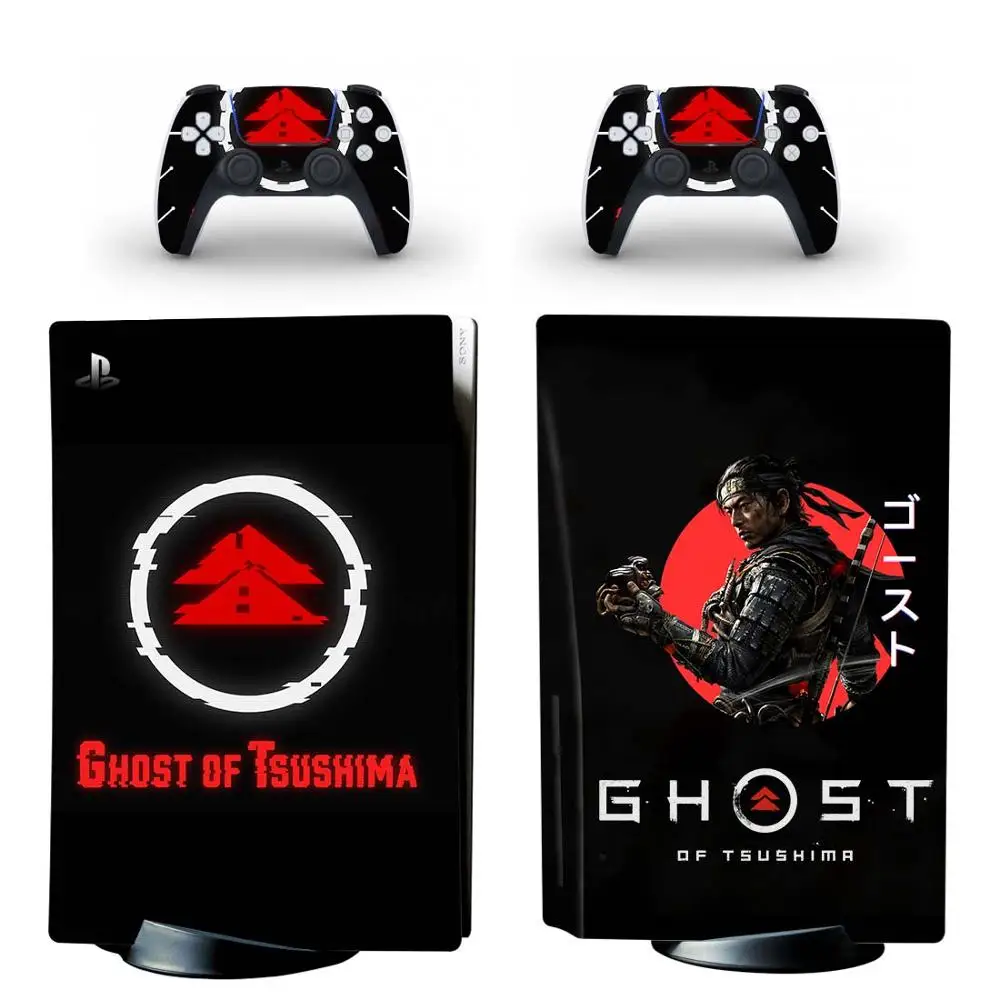 Ghost of Tsushima PS5 Standard Disc Edition Skin Sticker Decal per PlayStation 5 Console e Controller PS5 Skin Sticker vinile