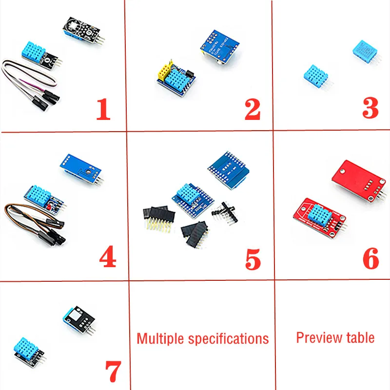 DHT11 temperature and humidity module WiFi node module mini digital temperature and humidity sensor electronic building blocks