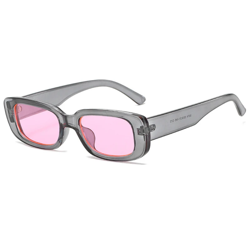 OEC CPO Kleine Vierkante Zonnebril Vrouwen Plastic Frame Oranje Gradiënt Zonnebril Vrouwelijke Trendy Merk Designer Brillen UV400