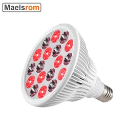 E27 54W Red Light LED Massage Therapy Lamp  660nm 850nm Near Infrared Therapy Light LED Lamp/ Red Light Grow LED Bulb