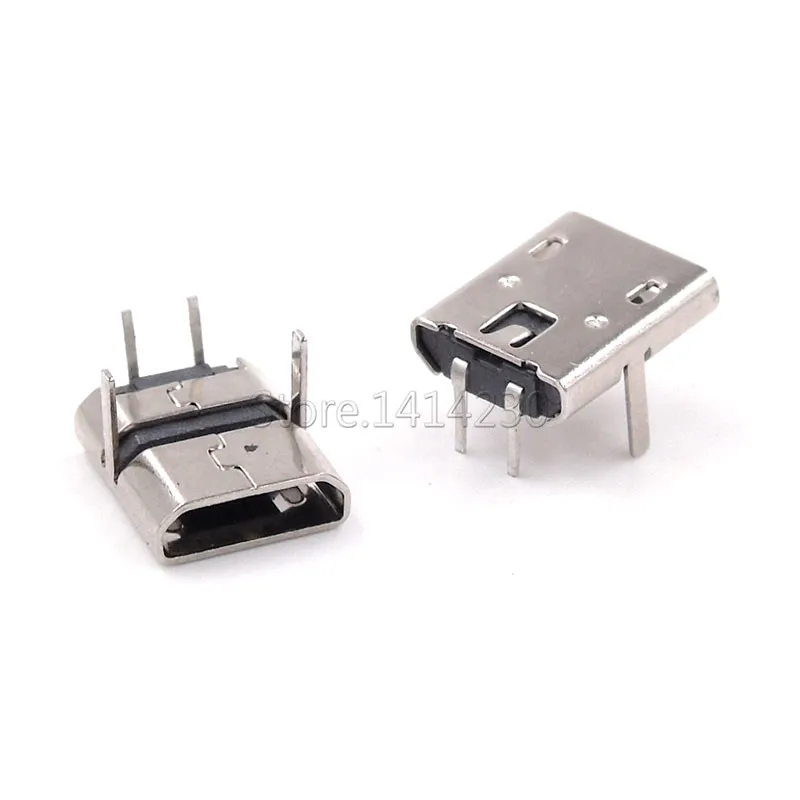 10 шт. Micro usb 2Pin dip7.2 micro-usb гнездовой разъем BF Type B USB Коннектор