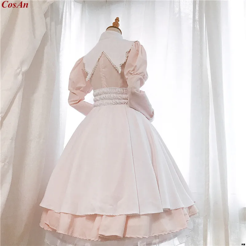 Cartoon Version CardCaptor Kinomoto Sakura Cosplay Costume Grandpa's Gift Pink White Lolita Dress Role Play Clothing Custom-Make