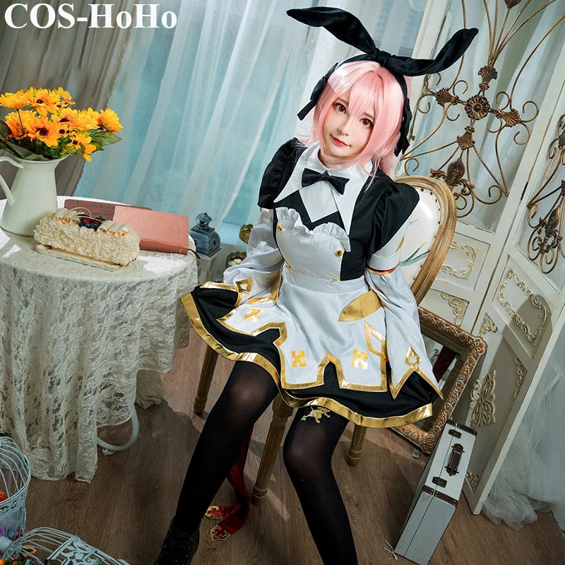 

COS-HoHo Anime Fate/Grand Order FGO Astolfo V3.0 Game Suit Maid Dress Lovely Uniform Cosplay Costume Halloween Easter Outfit
