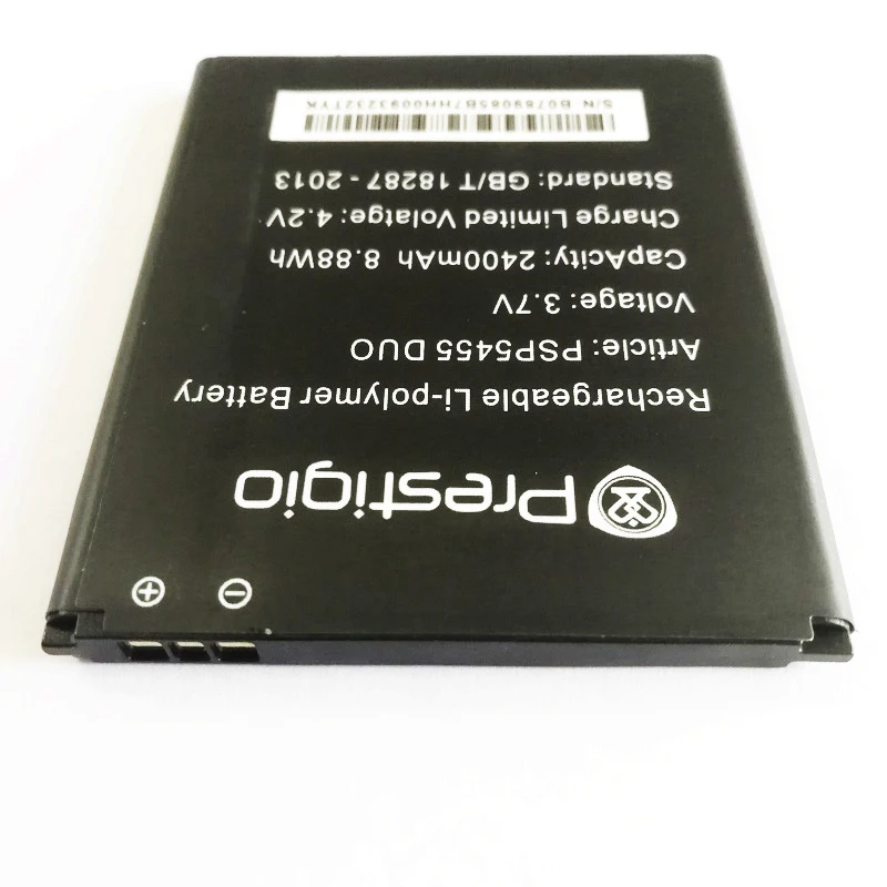 جديد 2400mAh استبدال PSP5455DUO بطارية ل Prestigio PSP5455 الثنائي بطاريات الهاتف الخليوي المحمول