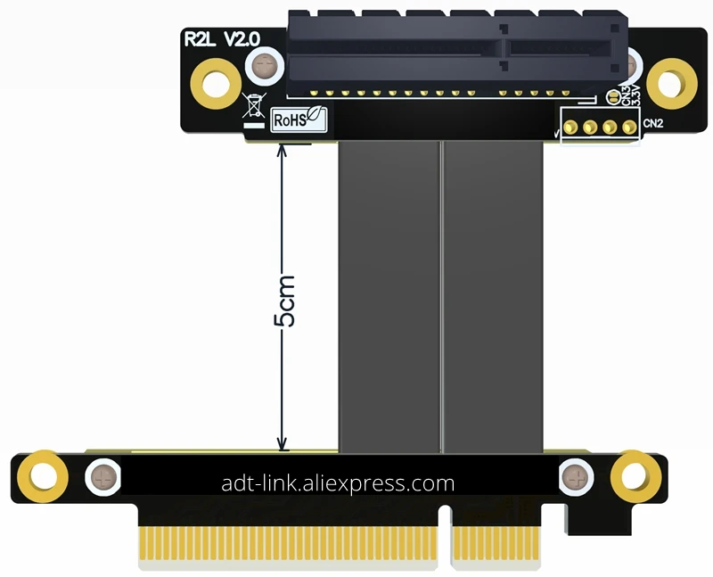 PCI-E 3.0 Graphics Card Adapter Cable 4x to 8x PCIe X8 X4 Extender for GTX1080 - Computer Expansion Cable