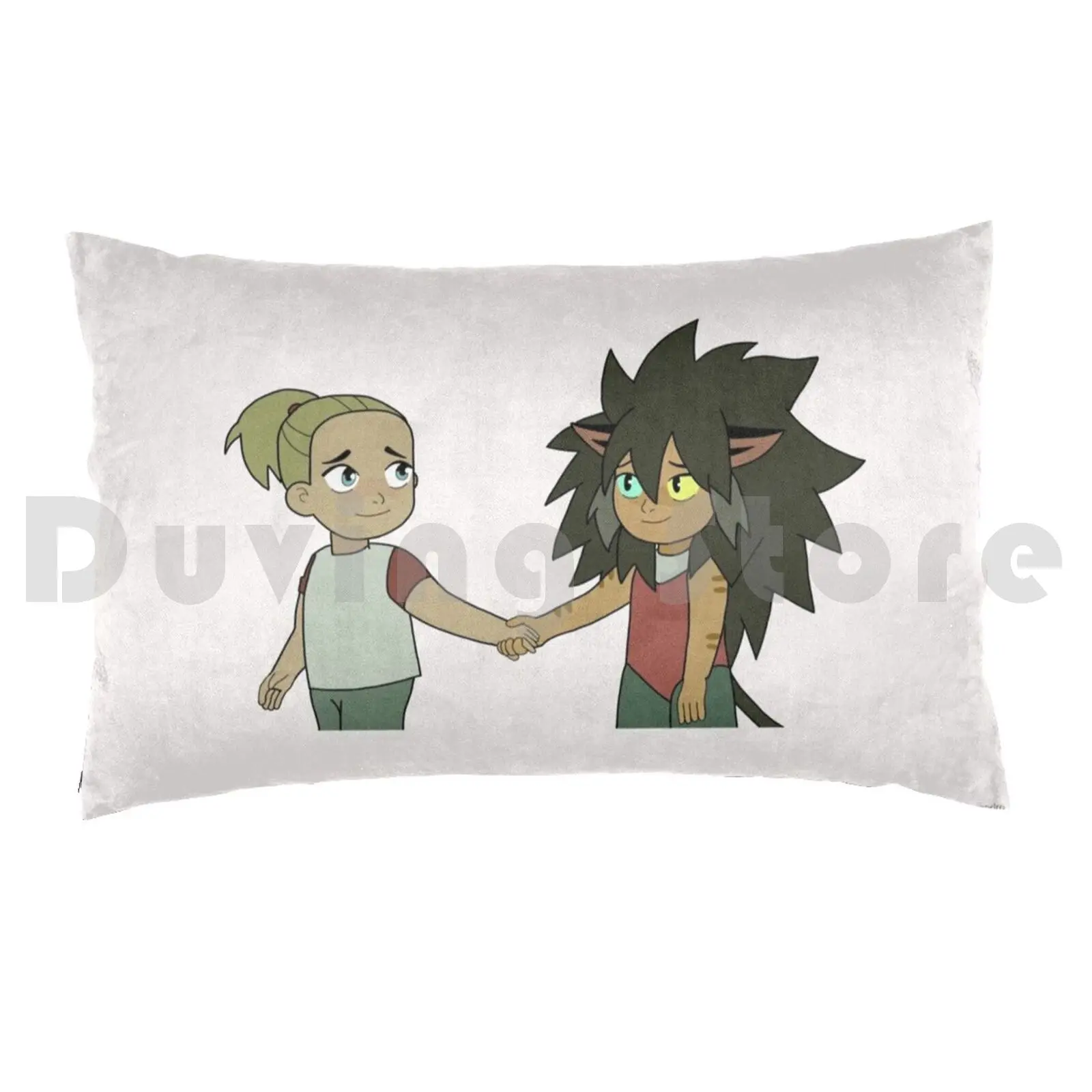 Little Catradora Holding Hands Pillow Case Printed 50x75 Shera She Ra Spop Catradora Catra Adora