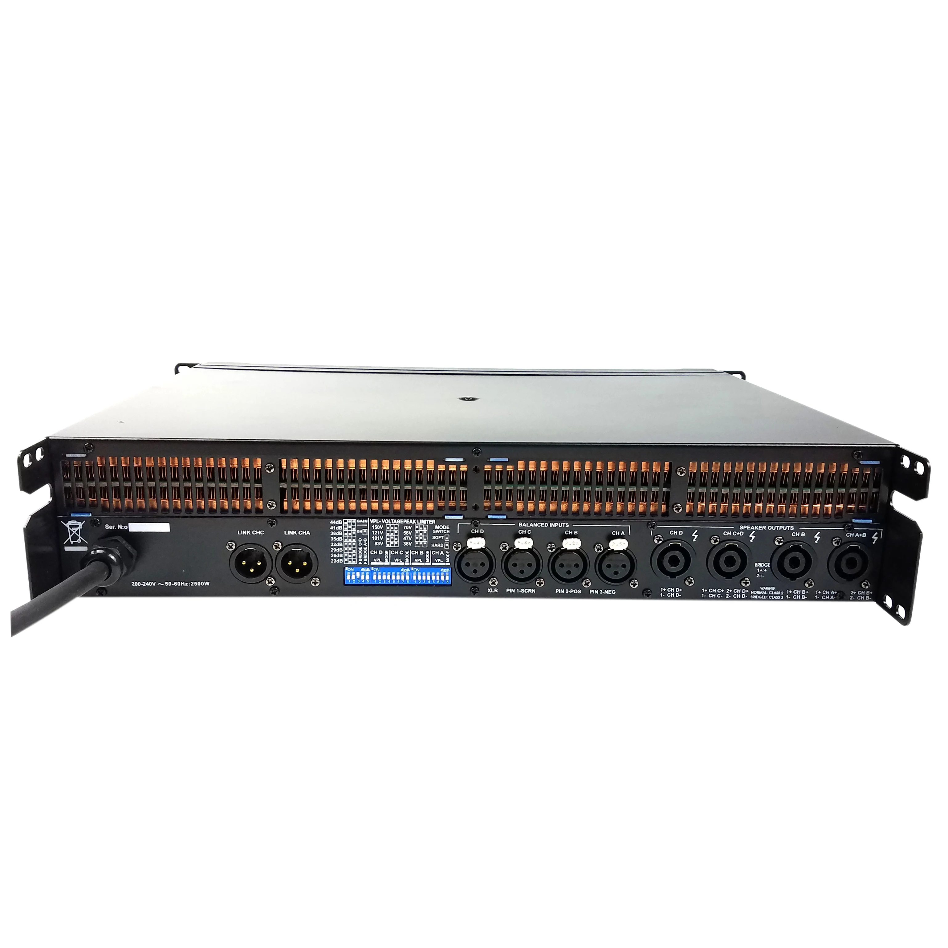 Leicozic 2500W 10000q 4 Channel Power Amplifier Class TD Line Array Amplificador Powerful Audio Profesional Stage Performance