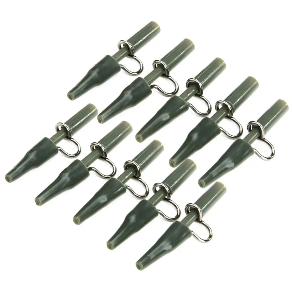 10Pcs Carp Fishing Accessories Heavy Duty Lead Clip Silica Gel Carp End Fixed Line Fish Tackle Fishing Tools Rig Tackle