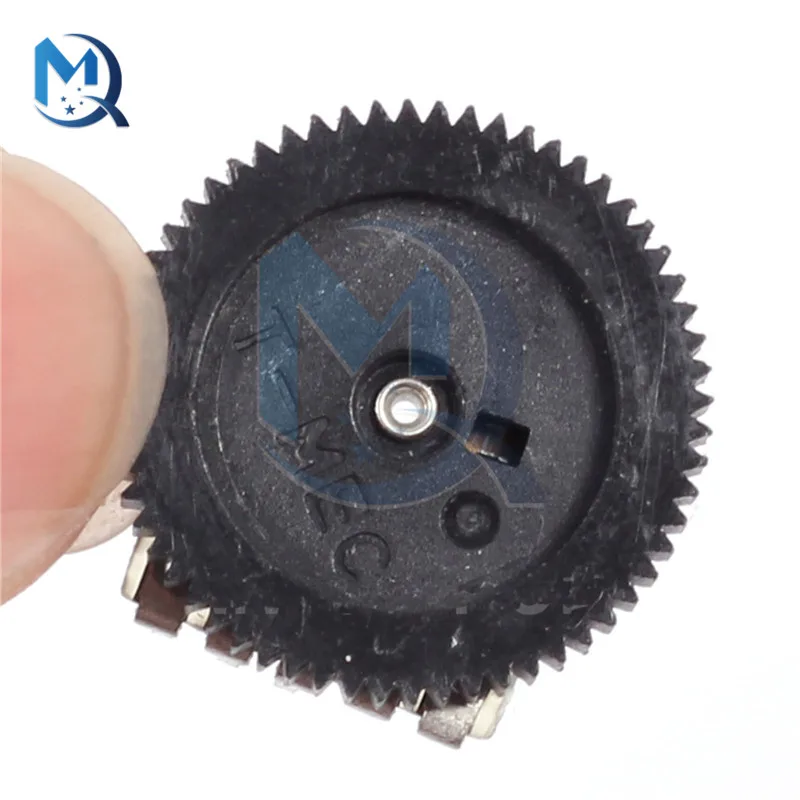 10PCS/Lot A103 10K Duplex Dial Wheel Gear Potentiometer for Radio MP3/MP4 Volume Adjustment Switch Potentiometers