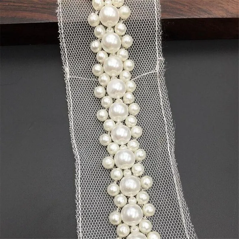 Handmade beaded pearl beads beads Beaded barcode clothing shoes and hats decorated diy accessories