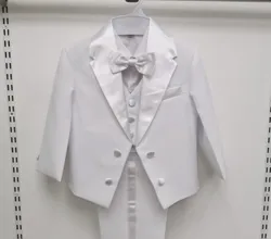 Classic Double Breasted Little Boy Formal Suit/Baby Boy Clothes/Gentleman Bowtie Baby Boys 5-piece Suit Set 3318