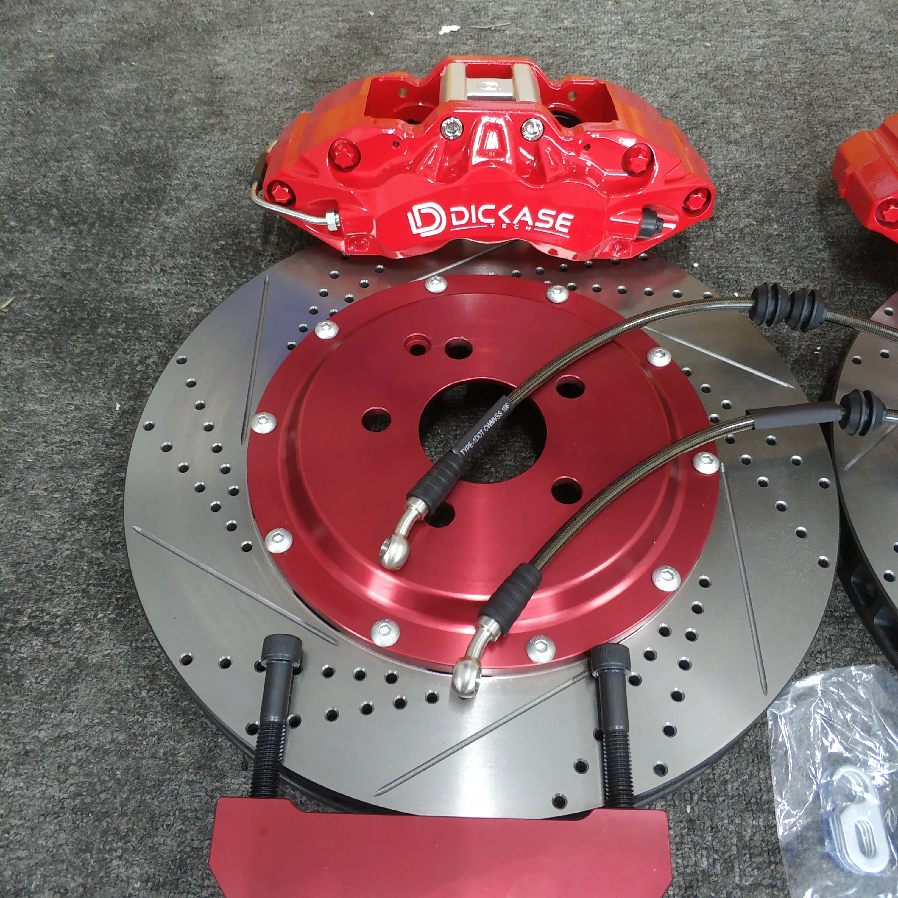 Dicase Upgrade Brake System Dicase Brake A61 6 Pot Caliper Brake Kits for BMW E90 Front Wheel