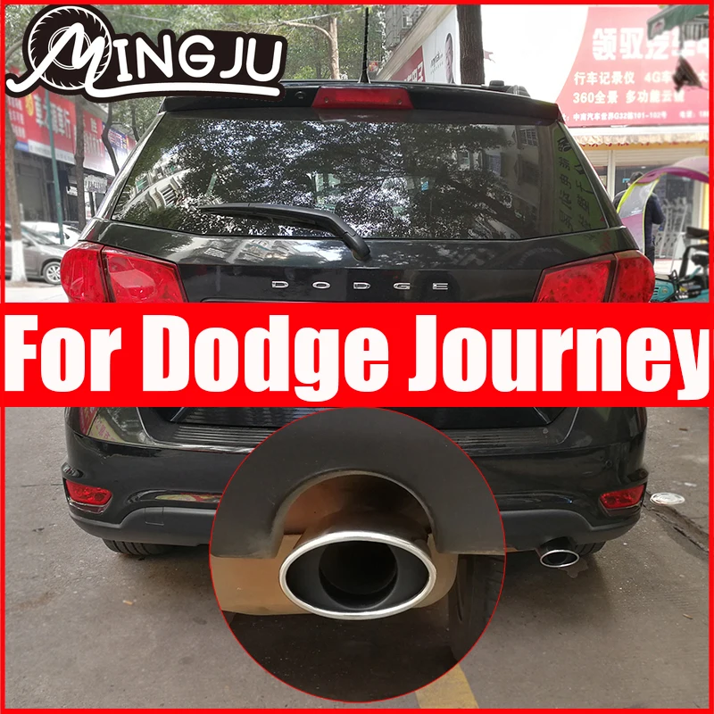 

High Quality T304 Stainless Steel Exhaust Muffler Tip For Dodge JCUV Journey Accessories 2013 to 2019