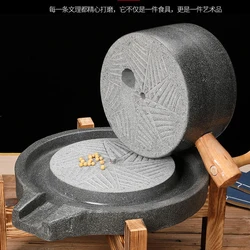 Hand chiseled stone mill grinder flour mill frame household small soybeangrinder cafe grinder machine comfee grinder millstone