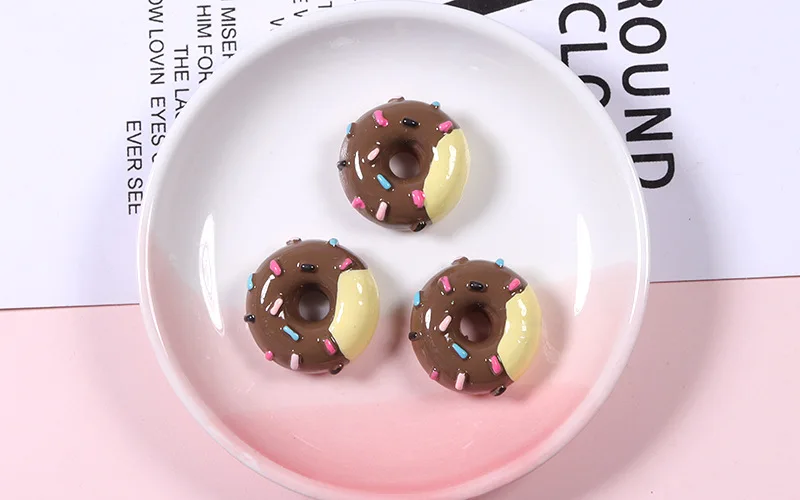 6/8/10 stücke Mini süße Süßigkeiten Donut Puppe Essen so tun, als spielen Puppenhaus Zubehör Miniatur Home Craft Dekor Kuchen Kinder Küche Spielzeug – Detail 29