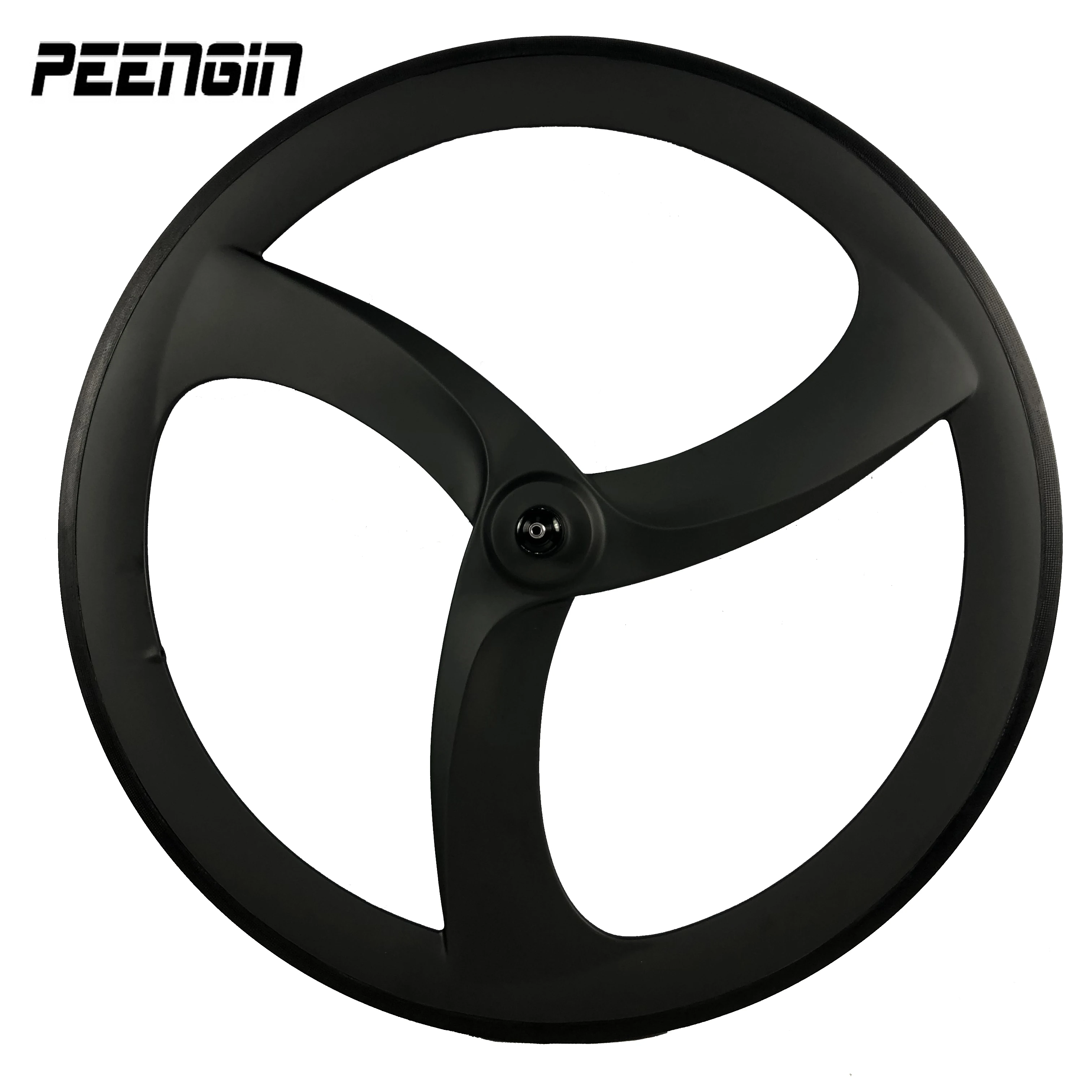 Carbon 3 Triangle Spoke Steering Bicycle Wheel Curving Low Price 20mm Width 56mm Depth Clincher 700C Cheaper Sale To Bike Team