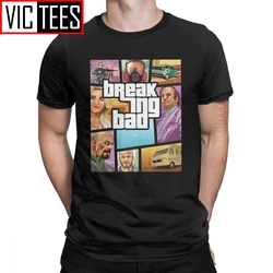 Breaking Theft Auto Breaking Bad Walter White Tshirt Men Funny Cotton Crewneck T Shirt 2020 Wholesale