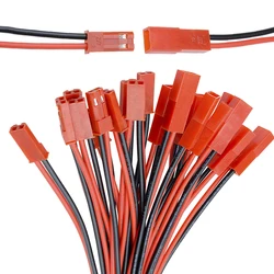 10 Pairs 100mm Male Female Connector JST Plug Cable For RC BEC Battery Helicopter DIY FPV Drone Quadcopter 10cm