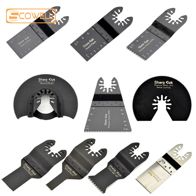 5PCS Plunge Oscillating Multi Tool Saw Blades Renovation Wood Working Multimaster DIY Tools Replaced Saw Blade