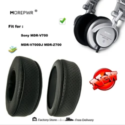 Morepwr 소니 MDR-V700 MDR-V700DJ MDR-Z700 헤드셋 부품 가죽 쿠션 벨벳 귀마개 용 새 업그레이드 교체 용 이어 패드