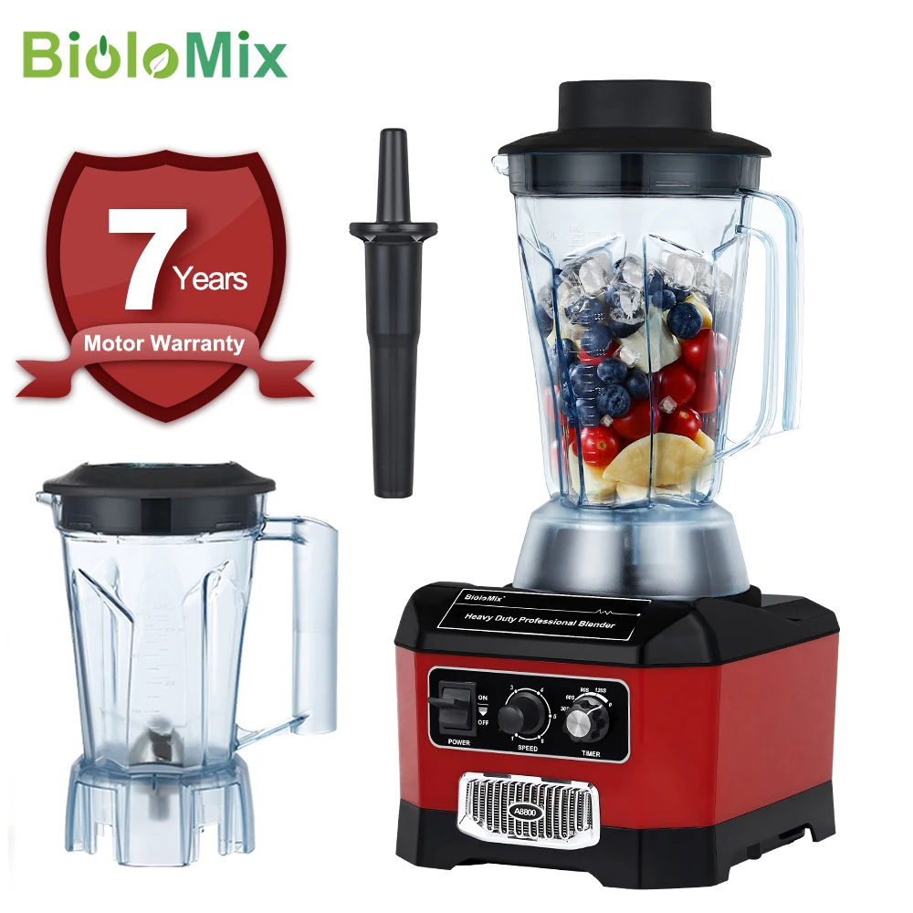 

【7 Years Warranty】BPA Free Heavy Duty Professional Commercial Bar Blender Food Mixer Juicer Ice Crusher Smoothie Maker Max 2200W