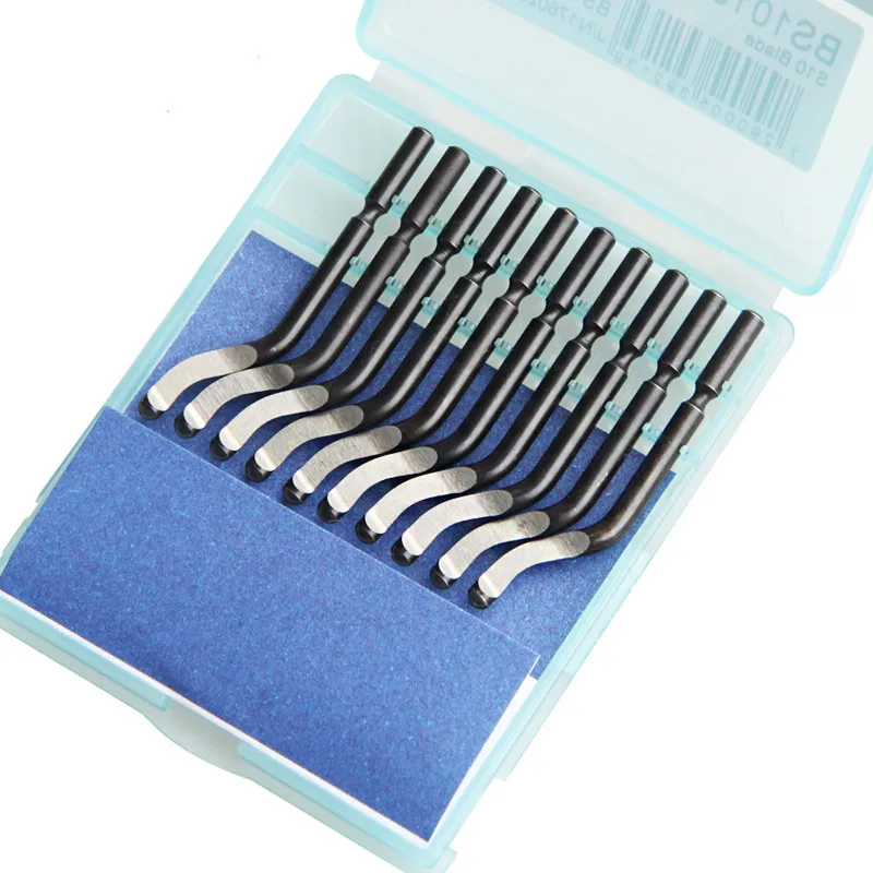 Imagem -03 - Conjunto de Ferramentas Fixo Lidar com Faca de Bolso Rebarbas Plástico Nb1100 Raspador Mais 10pc Bs1010 Lâminas Aparar Neaten Deburring Cabeça Cortador 1