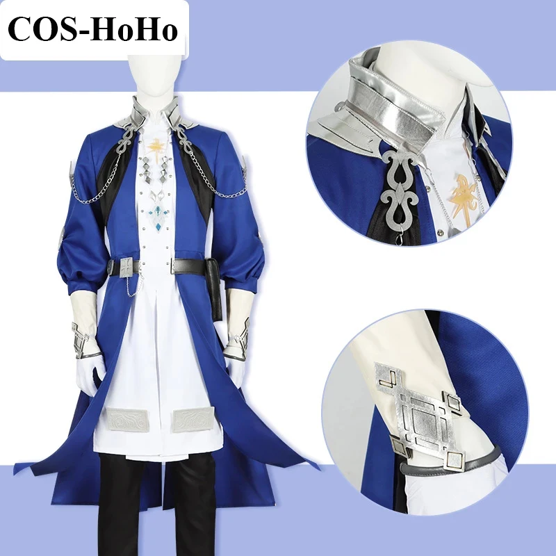 COS-HoHo [مخصص] بدلة ألعاب أنيمي فاينل فانتاسي XIV FF14 Alphinaud Leveilleur زي وسيم زي تنكري جديد للهالوين