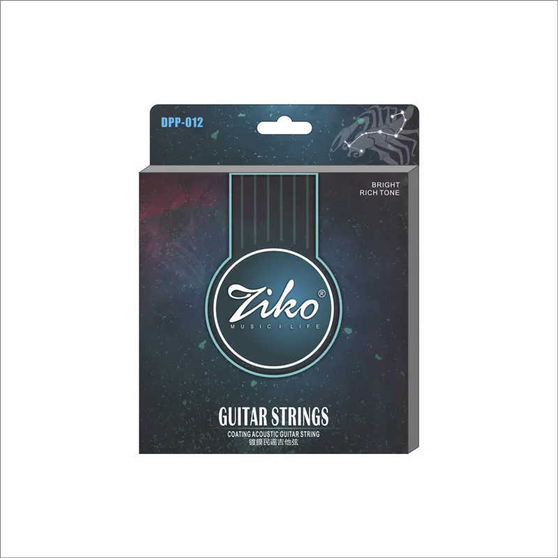 Ziko DPP 011 012 Akustikgitarrensaiten, beschichtet, Phosphorbronze, Rost, Upgrade, individuelle Verpackung, Musikinstrumententeile – Detail 5
