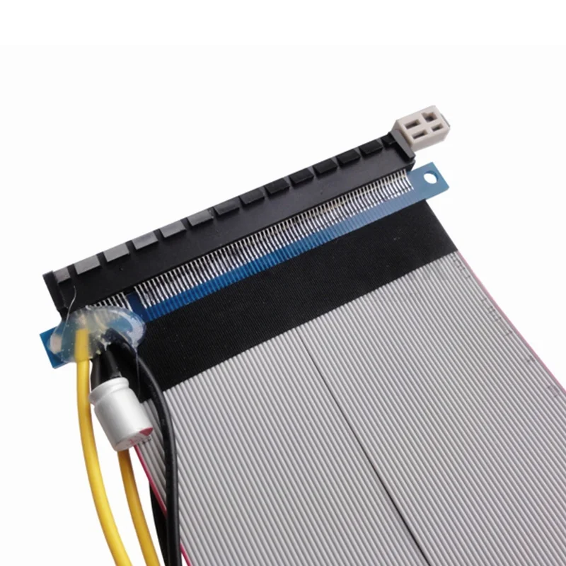كابل موسع شريط Bitcoin المرن PCI Express 16X وصلة PCIe X16 مع طاقة موليكس 4Pin 12 فولت لمعدات التعدين