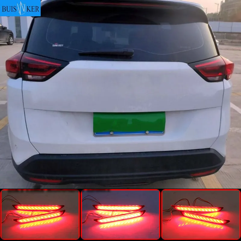 

2pcs For Chevrolet ORLANDO 2018 2019 Car Accessories LED Red Len Rear Bumper Reflector LED Stop Brake Tail Light Lamp