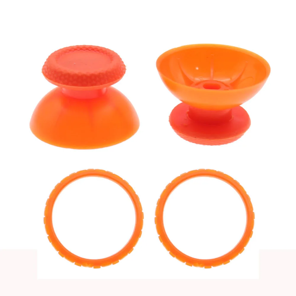 1 مجموعة لسوني Dualsense 5 PS5 تحكم ثلاثية الأبعاد التناظرية غطاء الفطر Thumbstick غطاء عصا التحكم مع حلقات لهجة البلاستيك