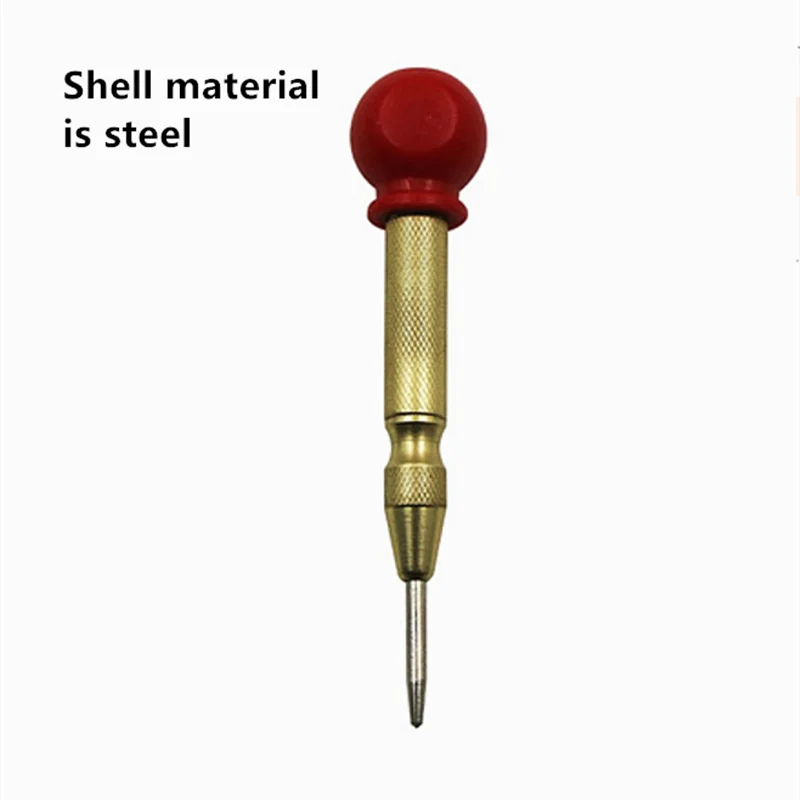 1 Pcs 130mm HSS Automatic Center Punch Stator Punching Pin Punch Spring Loaded Marking Drilling Impact Hole Punch Drill Bit