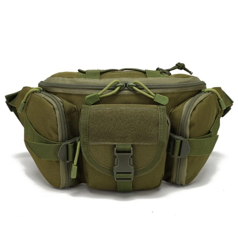 Tactical Fanny Pack Military Waist Bag Pack Utility Hip Pack Bag with Adjustable Strap Waterproof for Outdoors Fishing Cycling