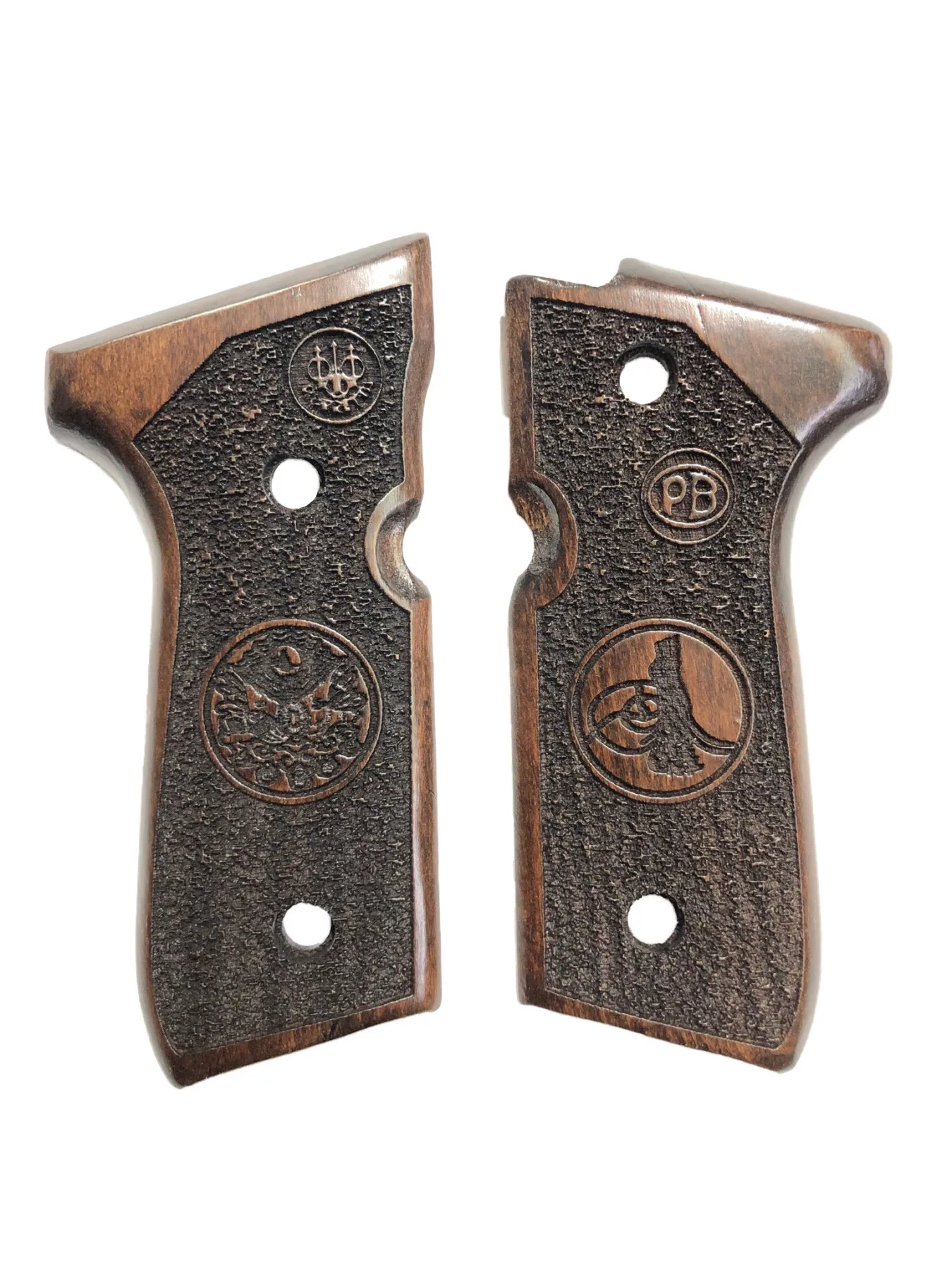 

Beretta F92 Compatible Ottoman Starboard and Tuğra Special Series Laser Cutting Wooden Grip Mod 3