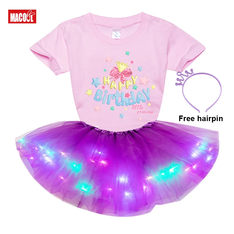 

Girl Tutu Princess Costume Birthday Gift Girls Dress Tutu Skirt Ribbon Gift Toddler Baby Outfit Clothes Party Set Friend Skirt