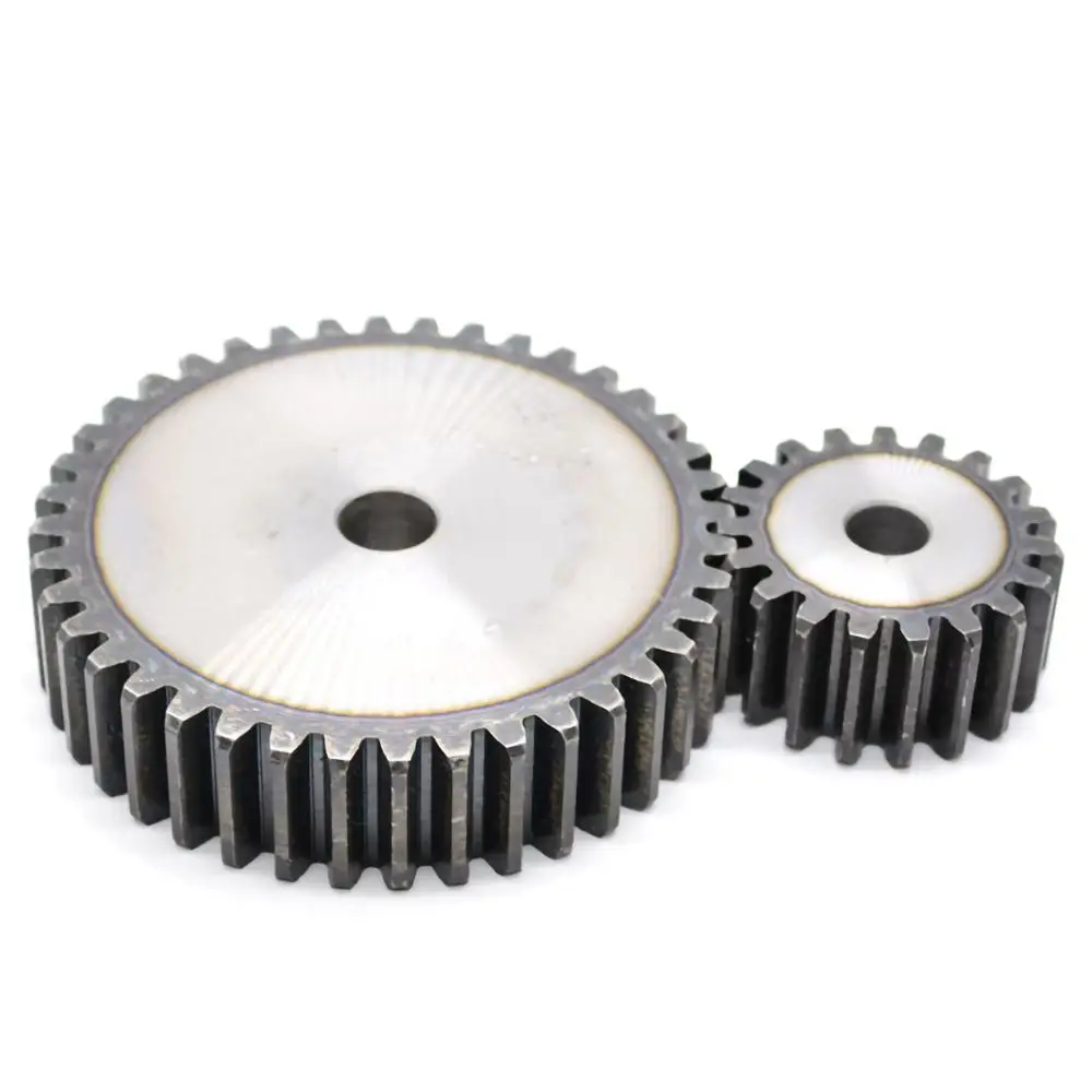 1Pcs Mod 2.5 Spur Gear 10-25 Tooth 45# Carbon Steel Thick 25mm 2.5 Module Metal Transmission Pinion Gear