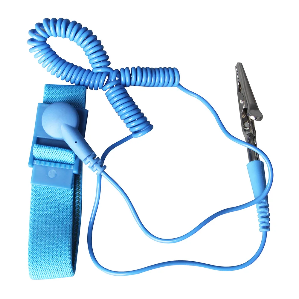 Pulsera de muñeca antiestática inalámbrica, Cable de descarga ESD ajustable con Cable de toma de tierra para herramientas de reparación electrónica