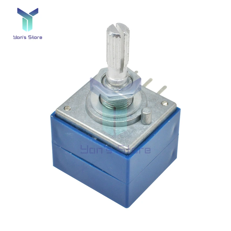 Potensiometer Putar ALPS RH2702 A100K 100K 50K Potensiometer Ganda 8 Kaki Potensiometer Volume Amplifier Speaker Stereo