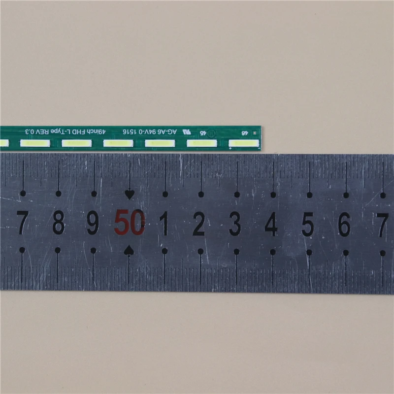 2PCS LED Array Bars 49inch FHD L- R-Type REV 0.3 G1GAN01-0791A -0792A LED Backlight Strips TV'S Matrix Kit LED Lamps Lens Bands