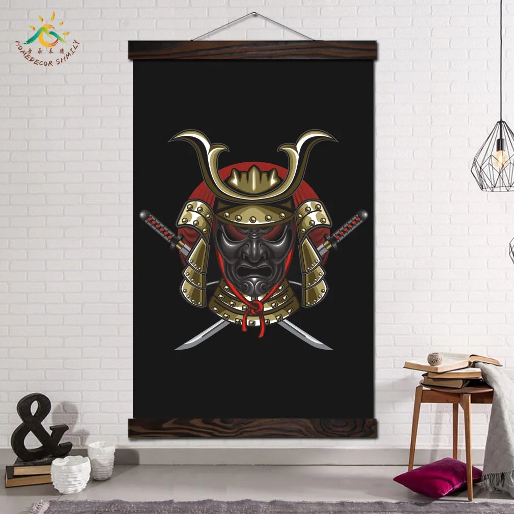 

Japan Samurai Cartoon Image Posters and Prints Prints Wall Art Decor Canvas Pictures Home Decoration for Living Room