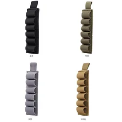 Tactical Outdoor 6 Round Shotgun pojemnik na naboje amunicja pistolet Bullet recharge Holder z samoprzylepną naklejką