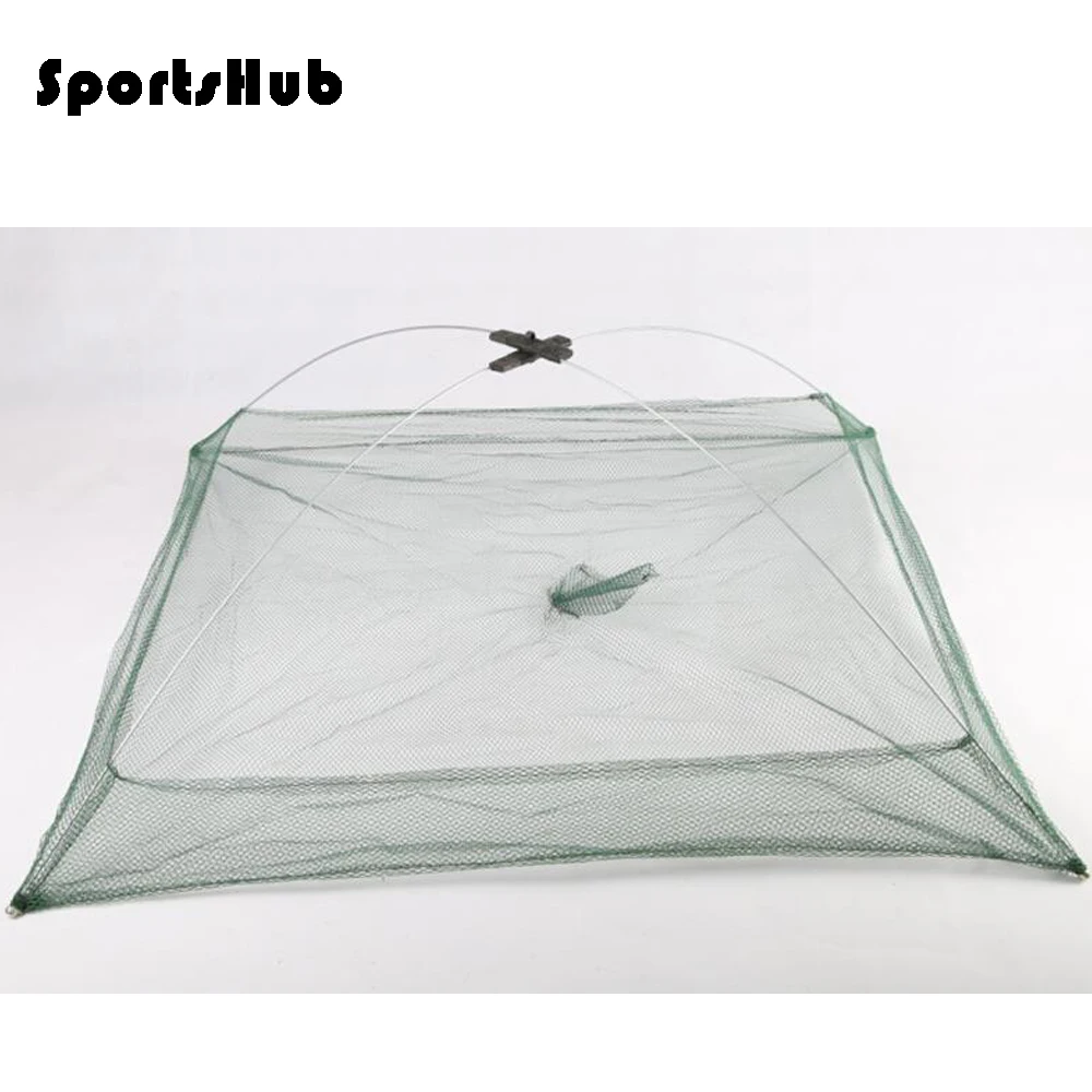 SPORTSHUB 3-Size Portable Open-Type Fishing Cages Fishing Nets Network Casting Fishes Shrimp Crayfish Catcher Nets FT0064