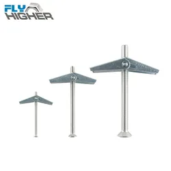 M3/4/5/6/8/10 Plasterboard Hollow Wall Cavity Wall Fixing Spring Toggle Anchor with Stainless steel countersunk screw