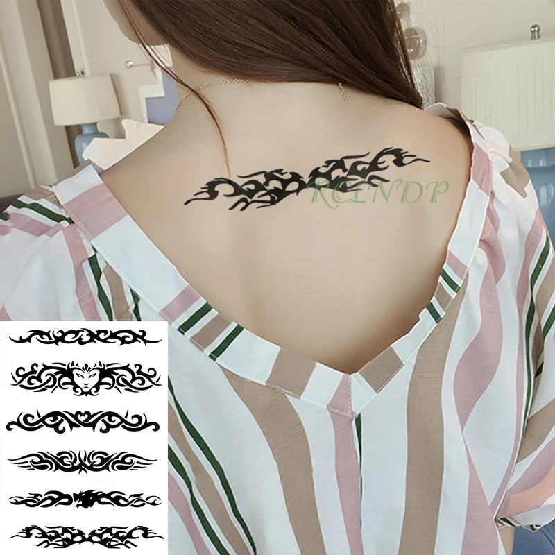 Waterproof Temporary Tattoo Sticker Tribal totem old school fake tatto flash tatoo tatouage Stickers hand arm for girl women men