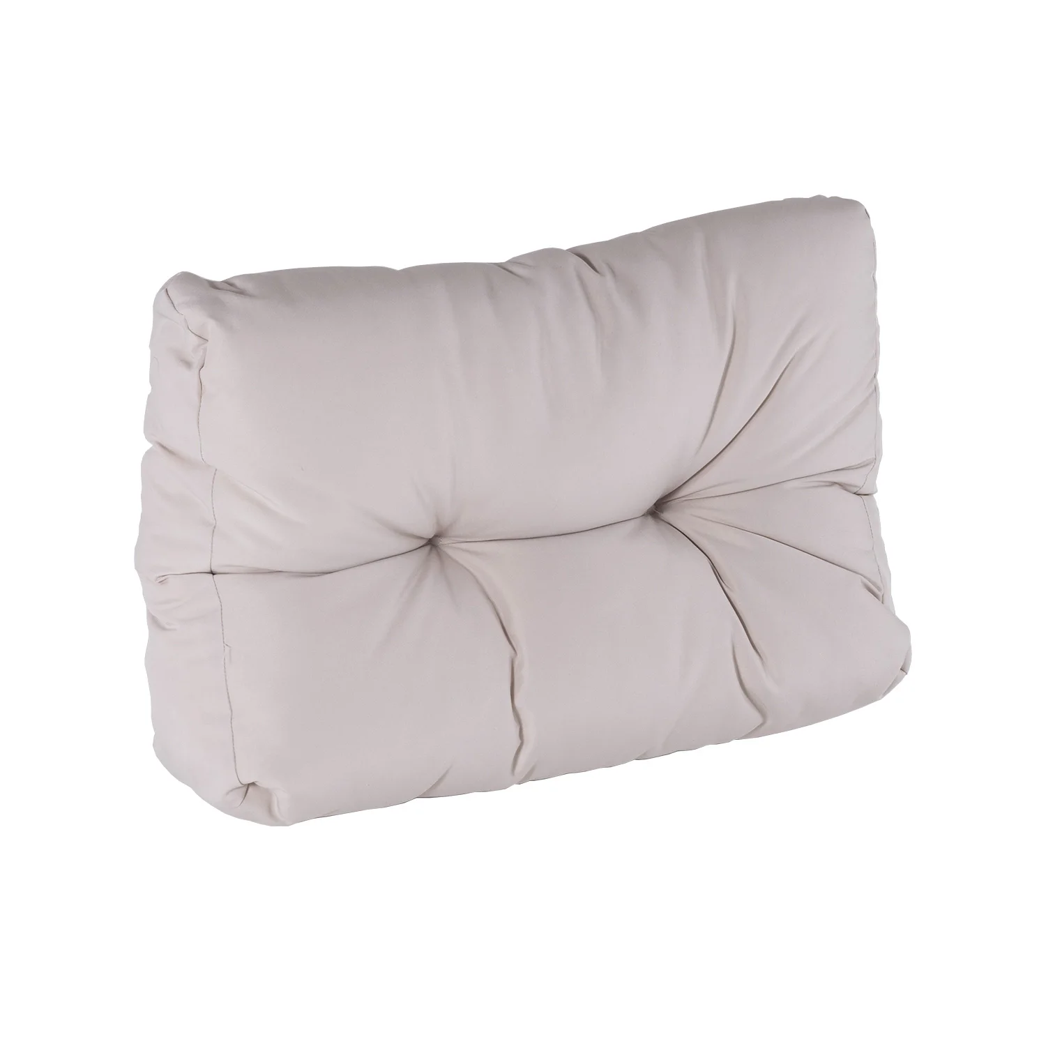 Small back cushion for pallet, size: 40x60x16 cm, beige, water repellent, outdoor cushions, garden cushion, outdoor pillows, pallet sofas cushions, pallet cushions