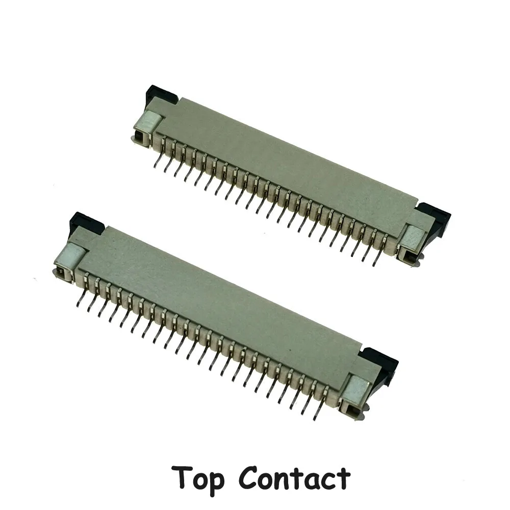 Sample, 22Pin FPC FFC connector socket,22 pin 1.0mm flex cable socket for LCD screen interface.ROHS, 22P