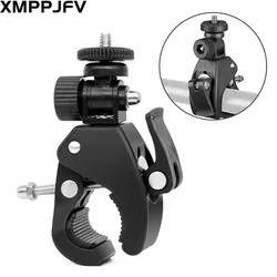 Motorcycle Handlebar Bicycle Handle Clamp Camera Mount for Gopro Hero 12 11 10 9 8 7 6 5 4 Session Max Black SJCAM EKEN DBPOWER