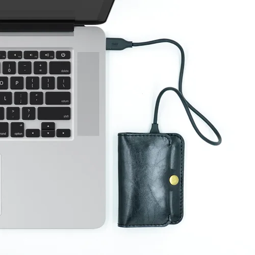 Imagen 2 del producto Funda de cuero de microfibra para disco duro, cubierta protectora antideslizante para disco duro, Protector contra arañazos y golpes, funda SSD para Samsung T7 T5