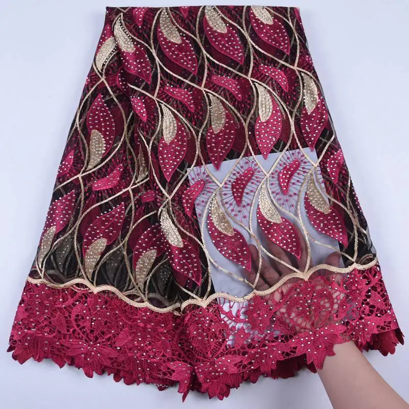

Rose Color Rhinestones Tulle Lace Fabric Latest Net African Lace Fabric High Quality Nigerian French Party Lace Fabric Mesh Tulle Lace Fabric S1732