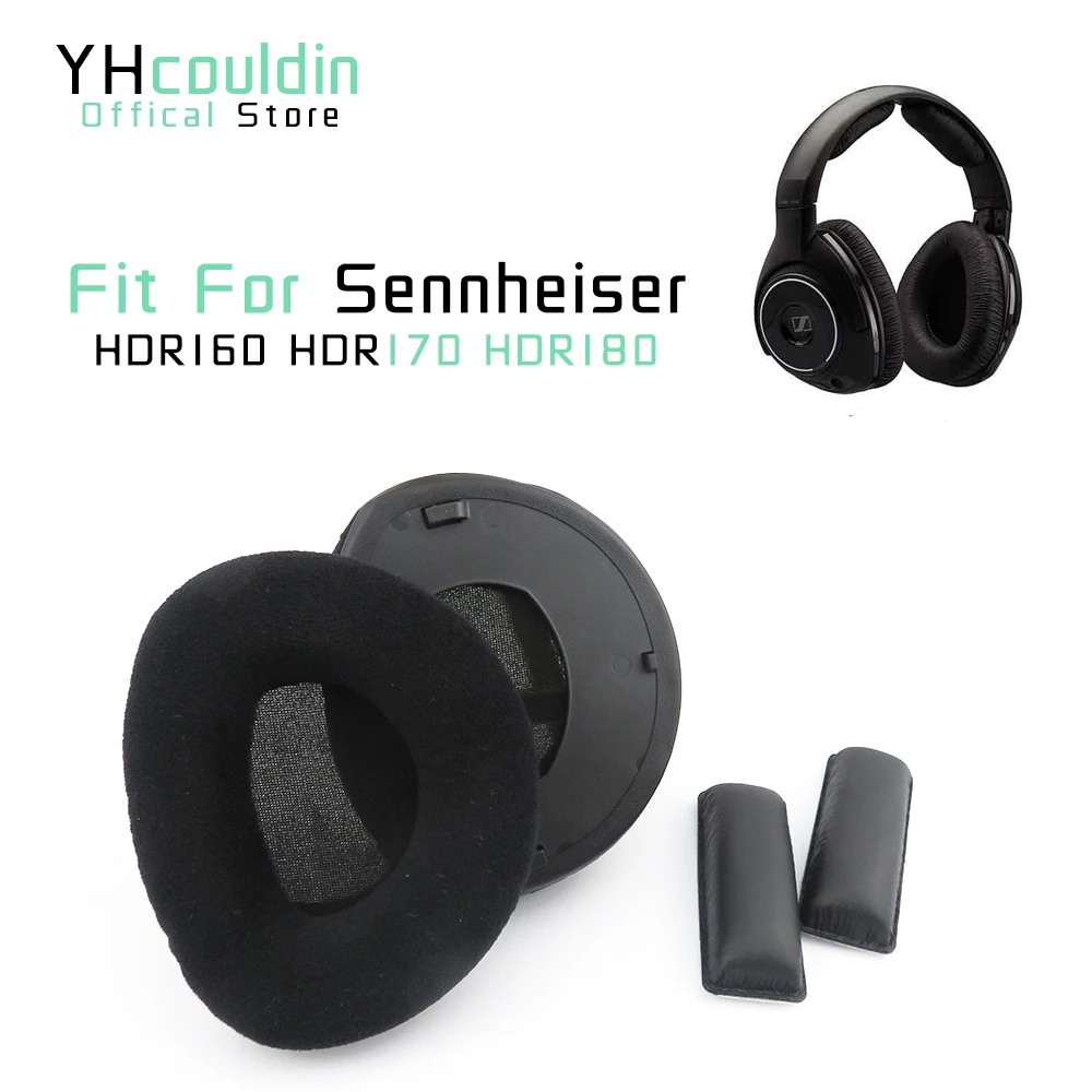 Подушечки для Sennheiser HDR180 HDR170 DHR160 Наушники Подушка для наушников Чехлы бархат ушной вкладыш Замена